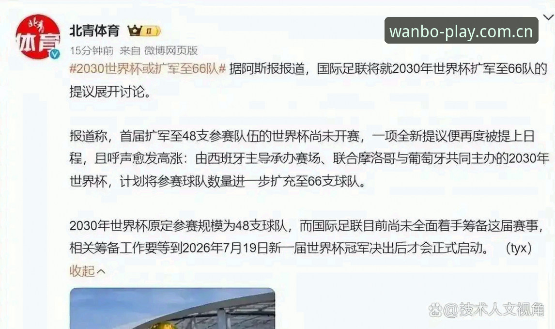 万博娱乐更新 资深用户分享:世界杯扩军至66队背后的深度分析与万博娱乐体验心得